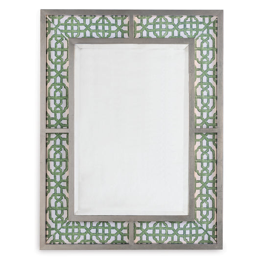 Bedford Mirror Silver "Levens Trellis"