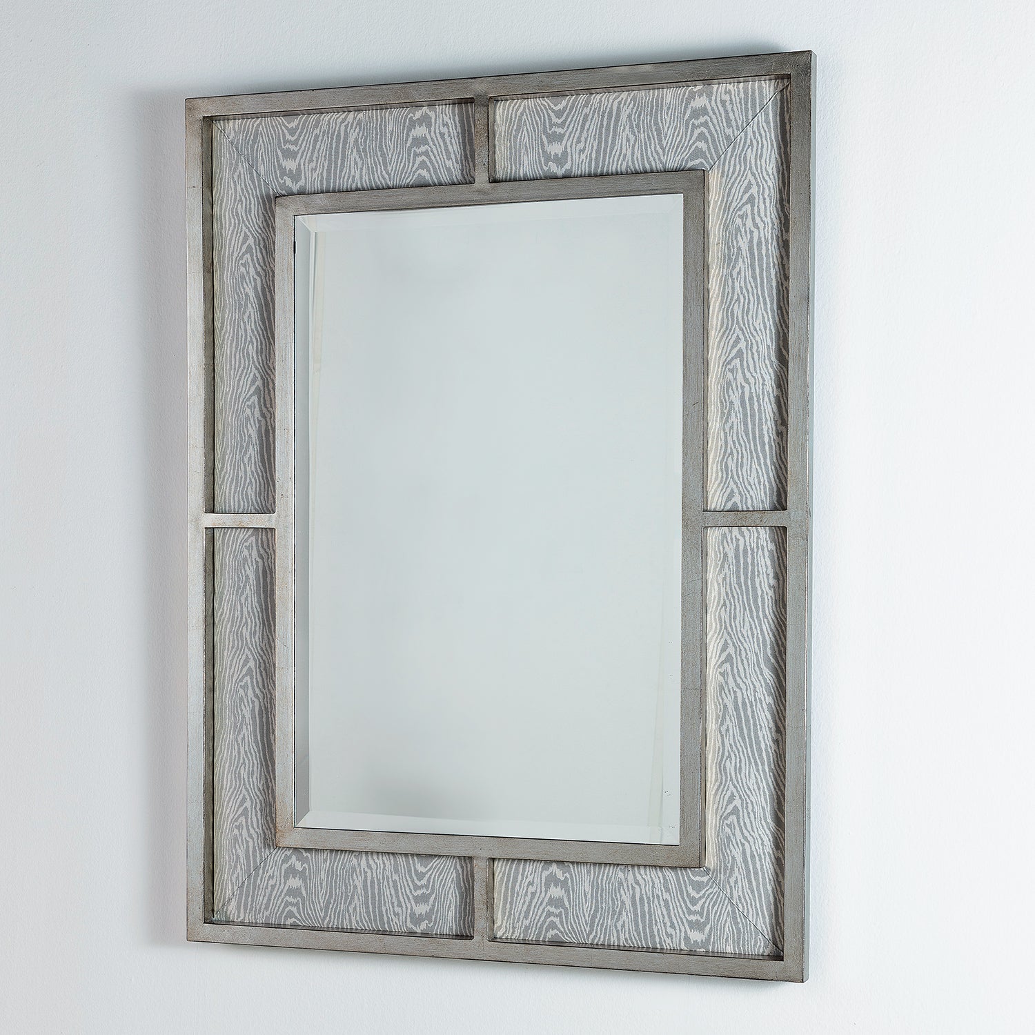 Bedford Mirror Silver - Faux Bois
