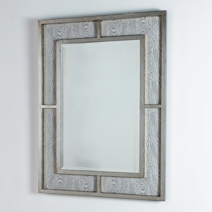 Bedford Mirror Silver - Faux Bois