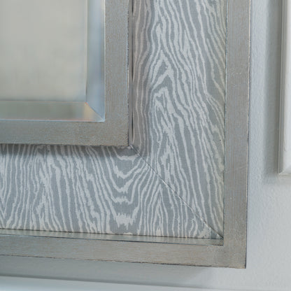 Bedford Mirror Silver - Faux Bois