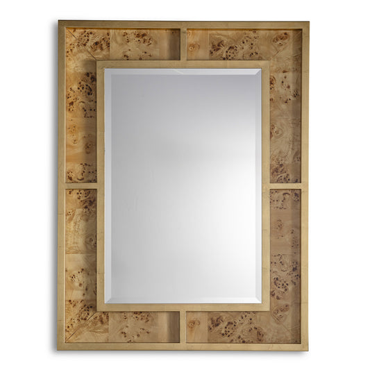 Bedford Gold Monarch Burl Mirror