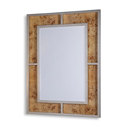 Bedford Silver Monarch Burl Mirror