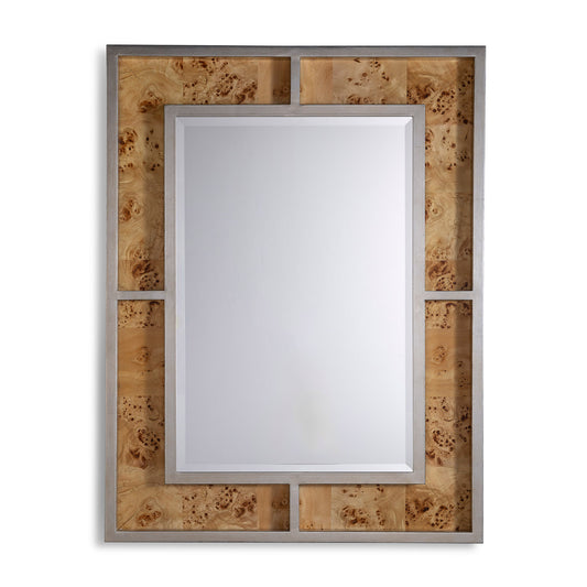 Bedford Silver Monarch Burl Mirror