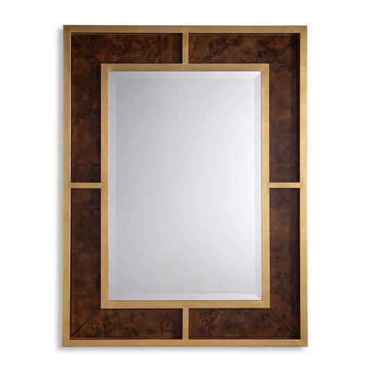 Bedford Gold Whiskey Burl Mirror