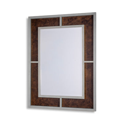 Bedford Silver Whiskey Burl Mirror