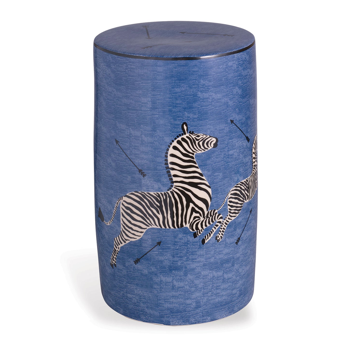 Zebra Blue Garden Seat