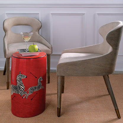 Zebra Red Stool