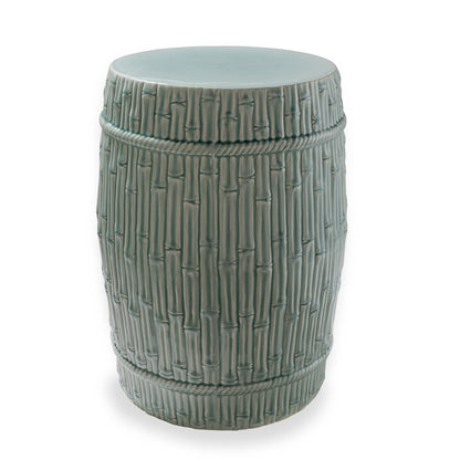 Bamboo Garden Stool Celadon