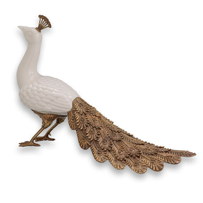 Peacock Ivory Sculpture
