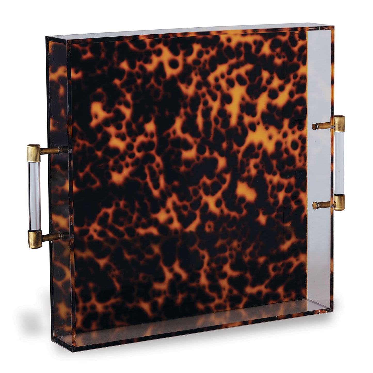 Tortoise Lucite Tray