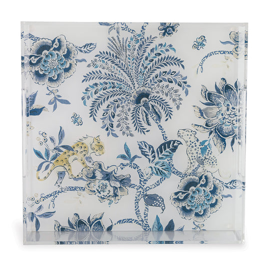 Braganza Blue Lucite Tray