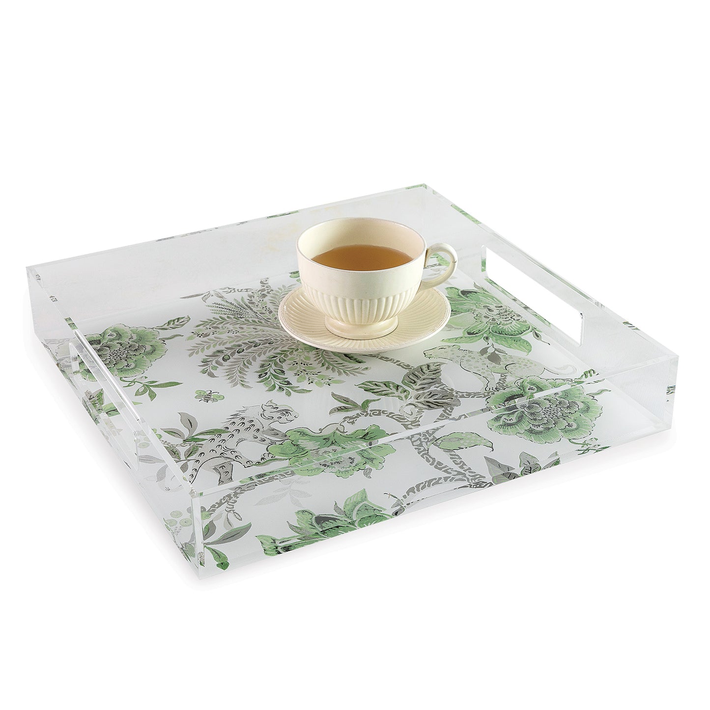 Braganza Green Lucite Tray
