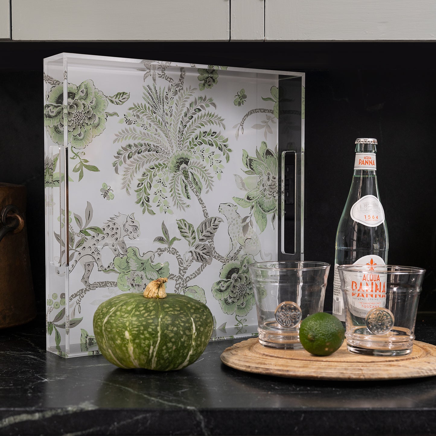 Braganza Green Lucite Tray