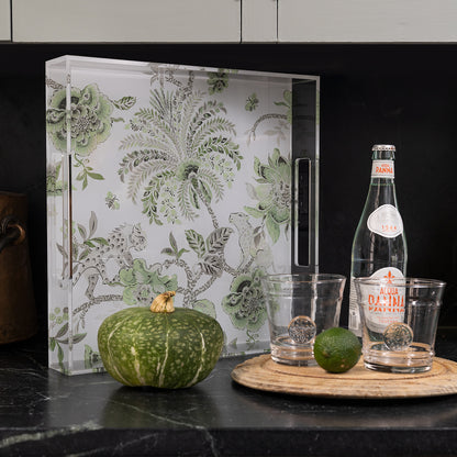 Braganza Green Lucite Tray