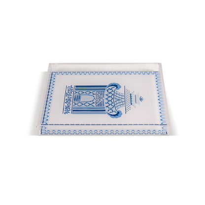 Pagoda Garden Blue/White Vanity tray