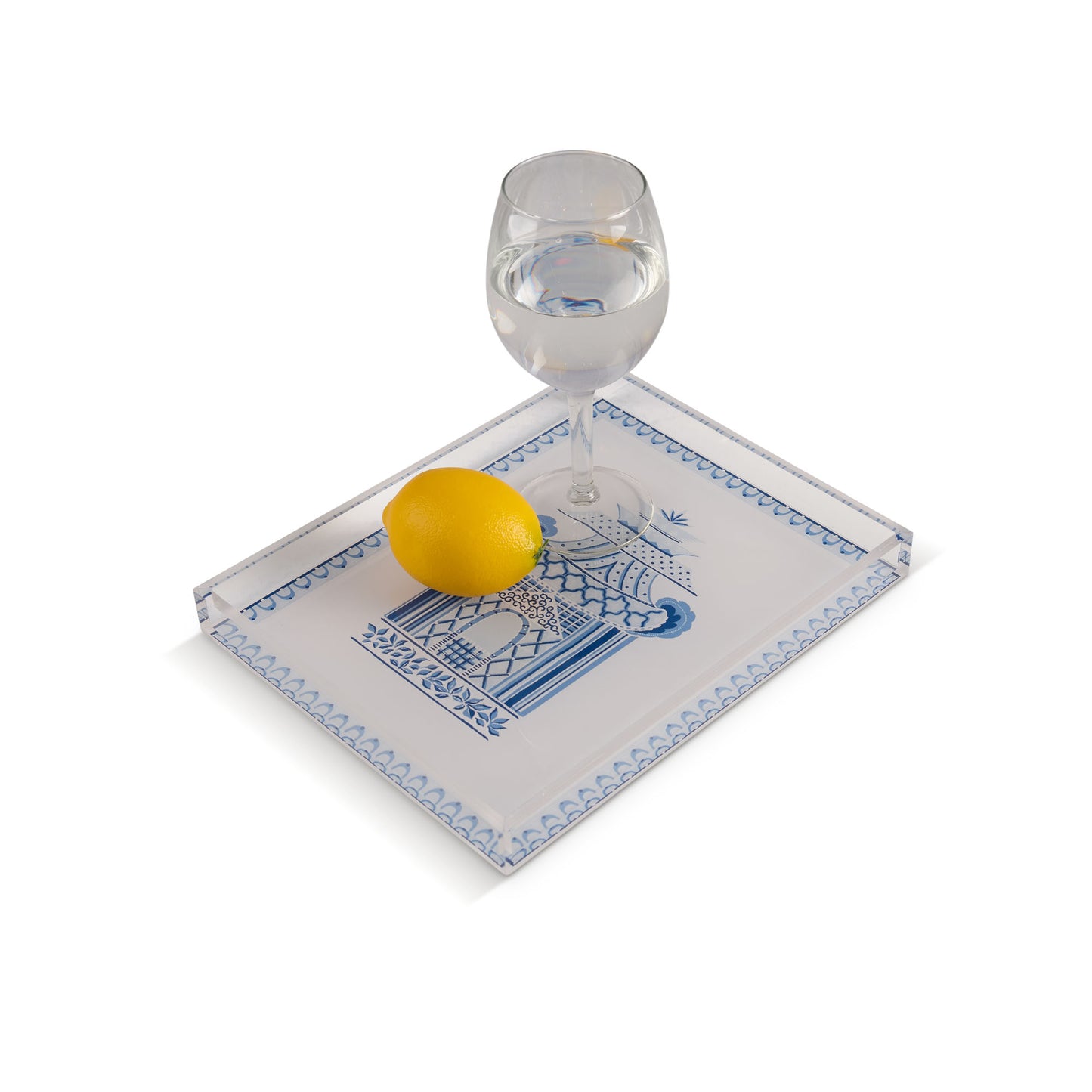 Pagoda Garden Blue/White Vanity tray
