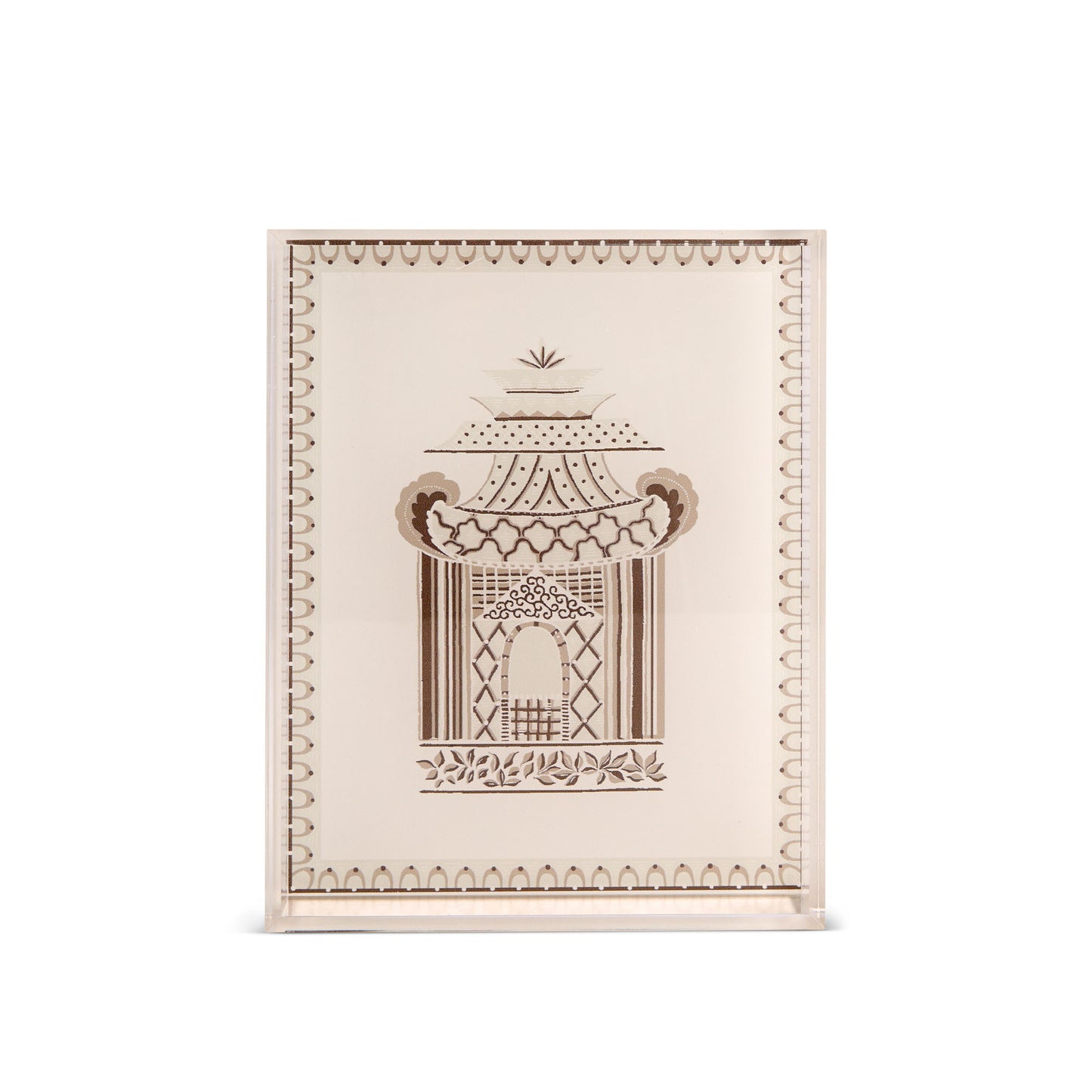 Pagoda Garden Moca Vanity Tray