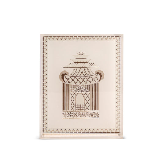 Pagoda Garden Moca Vanity Tray
