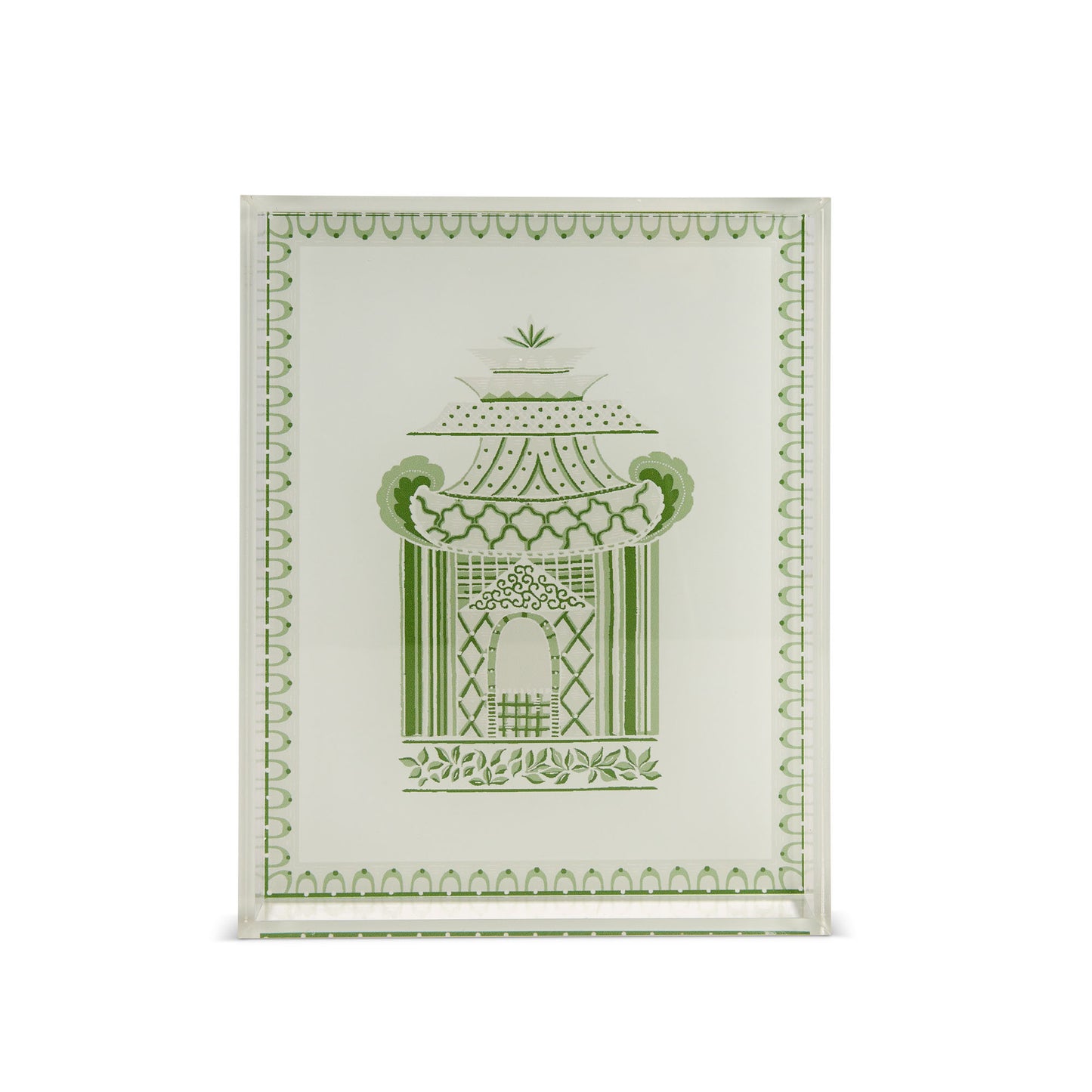 Pagoda Garden Green Vanity Tray