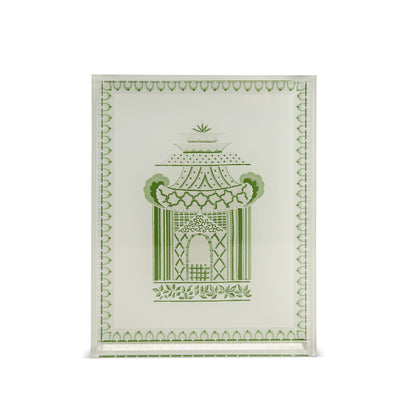 Pagoda Garden Green Vanity Tray