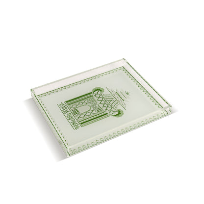 Pagoda Garden Green Vanity Tray