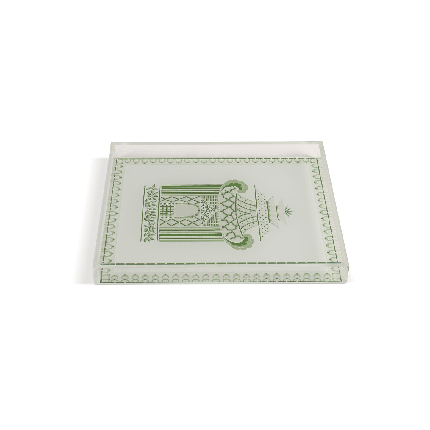 Pagoda Garden Green Vanity Tray