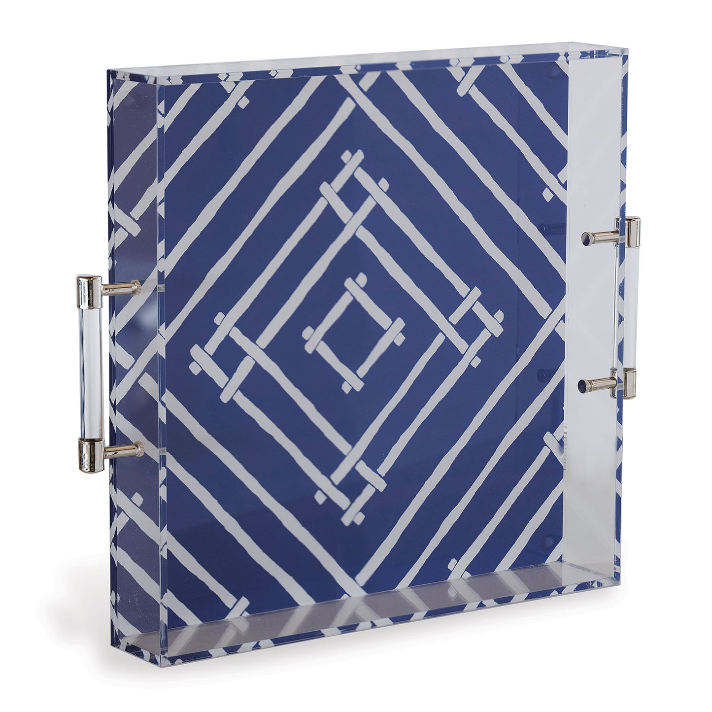 Bamboozled Indigo Lucite Tray
