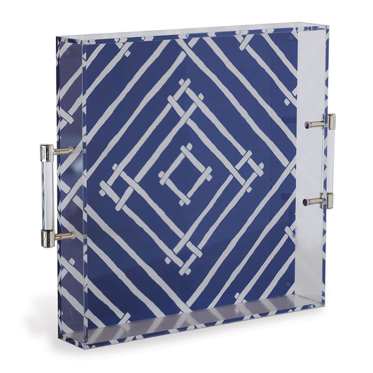 Bamboozled Indigo Lucite Tray