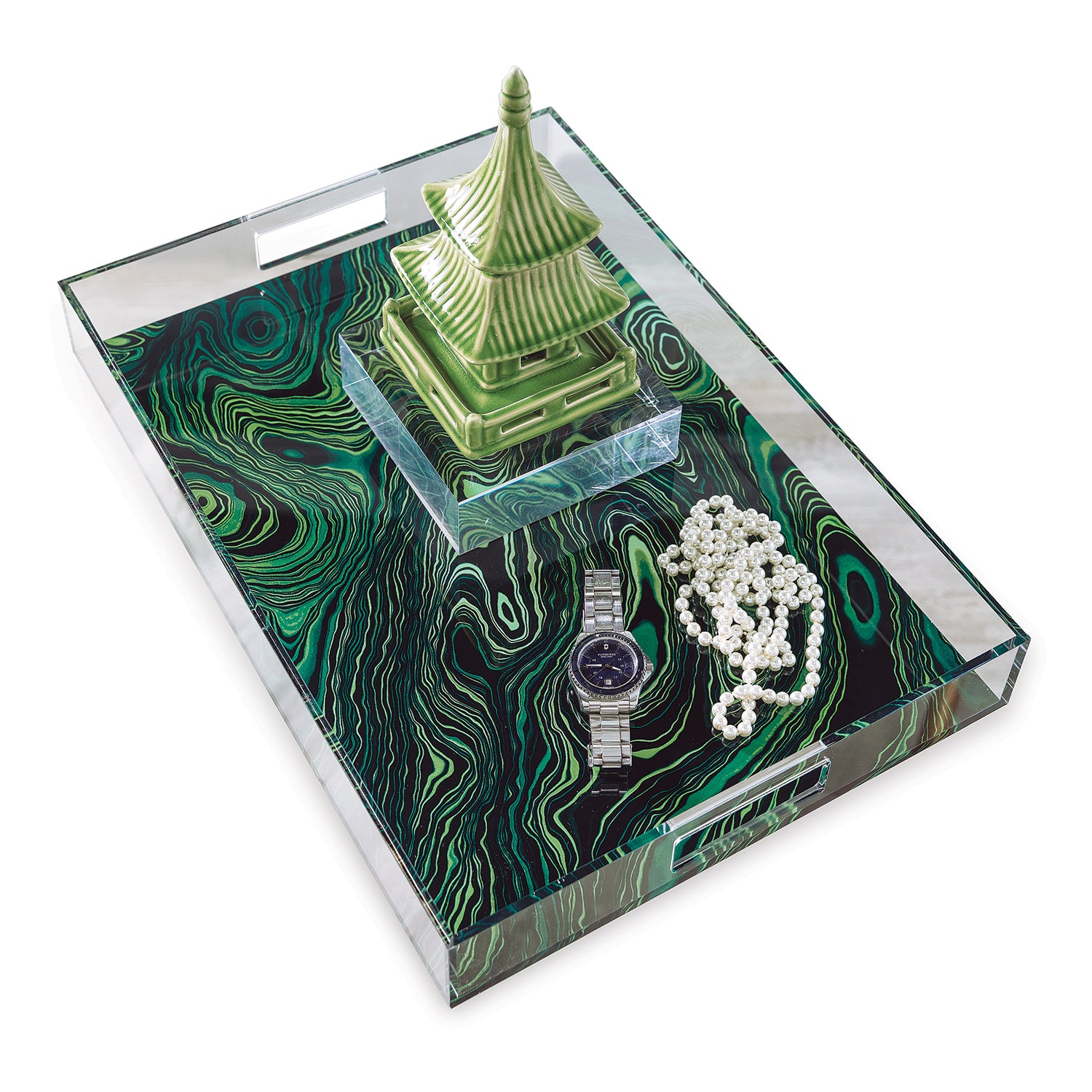 Malachite Green Tray