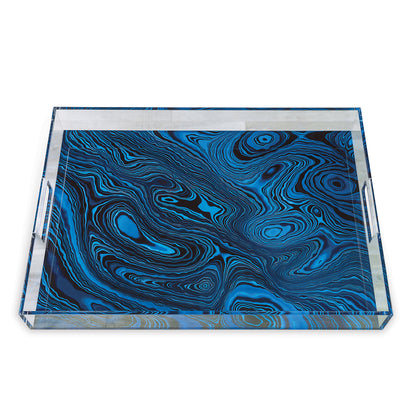 Malachite Blue Tray