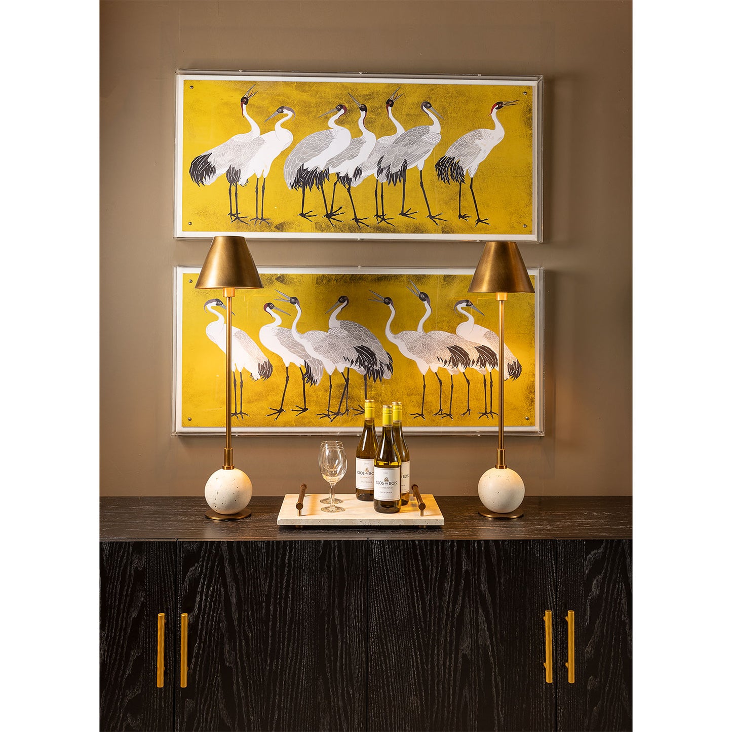 Tivoli Brass / Natural Tray