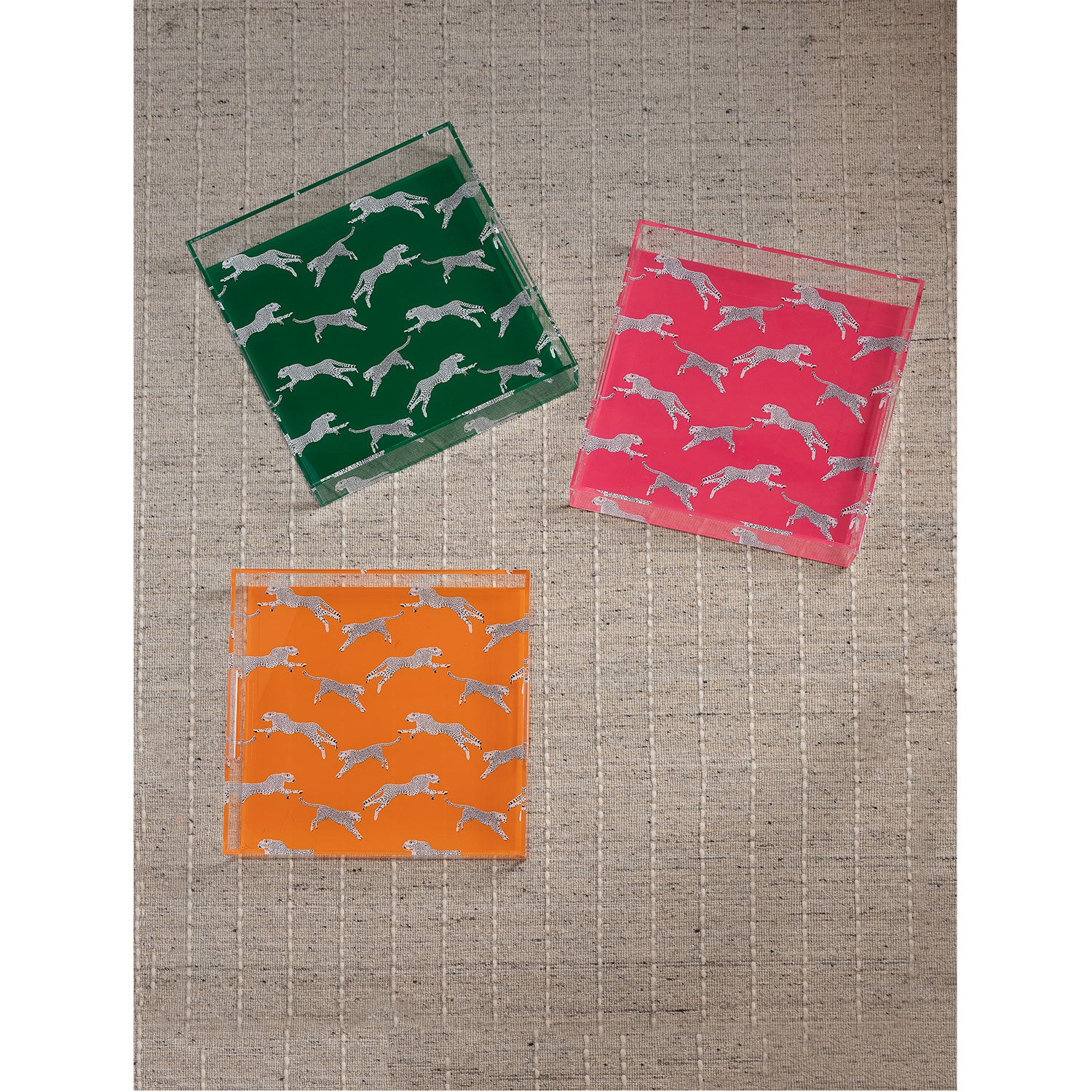 Leaping Cheetah Orange Acrylic Tray – Port 68