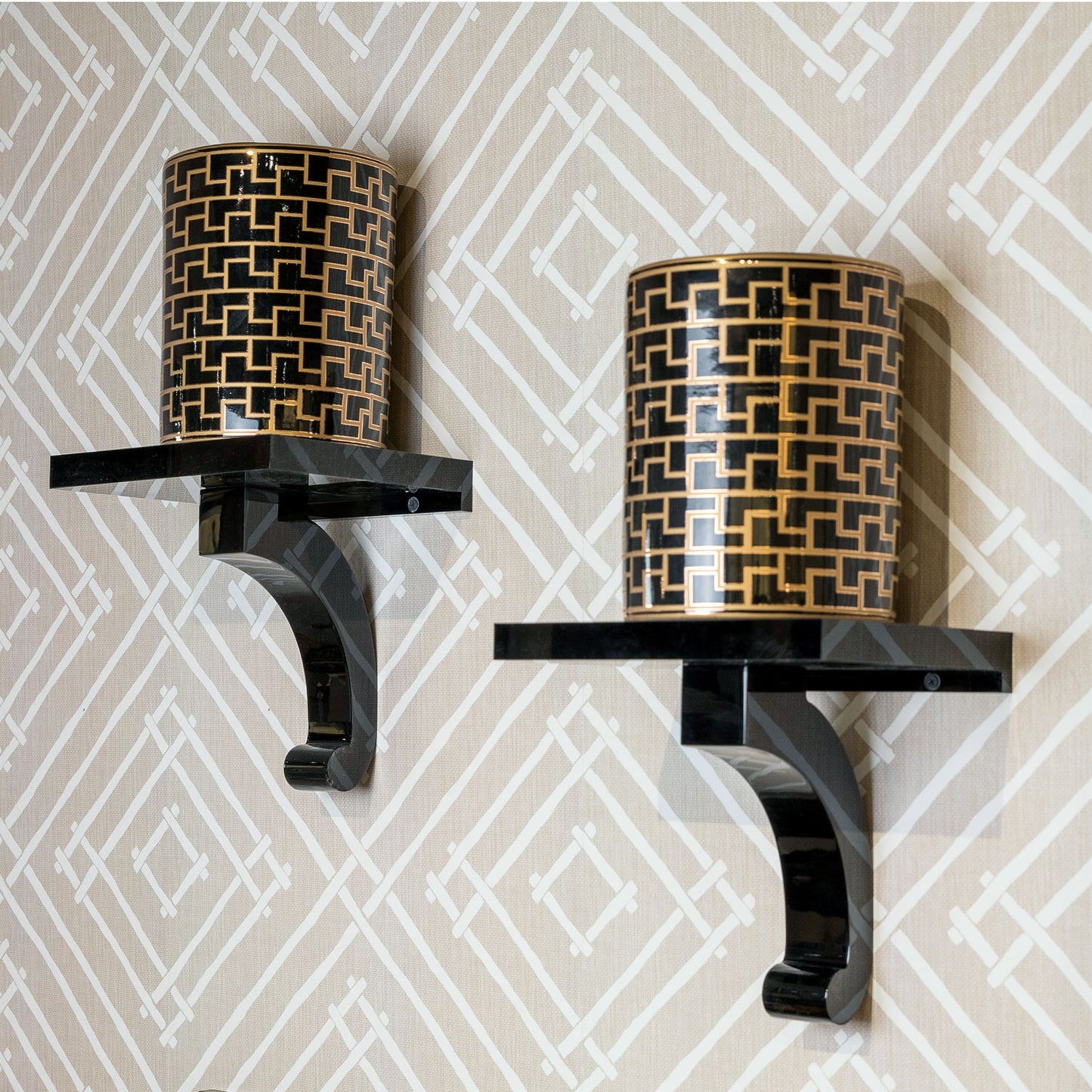 Glencoe Onyx Lucite Shelf