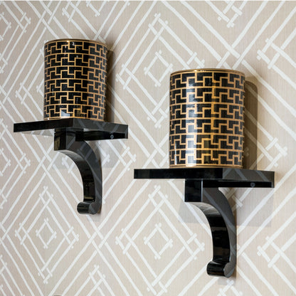 Glencoe Onyx Lucite Shelf