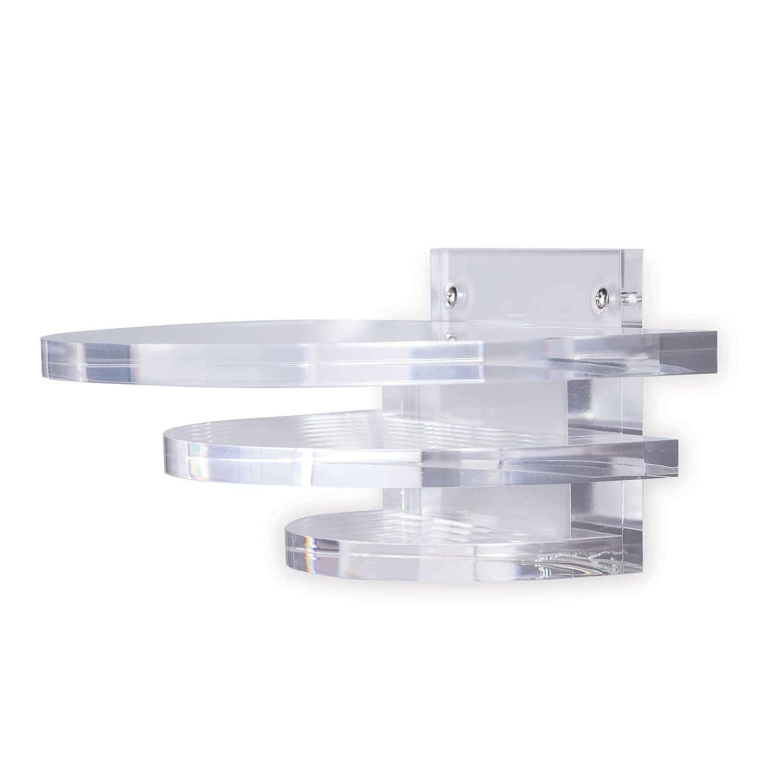 Deco Round Clear Lucite Shelf