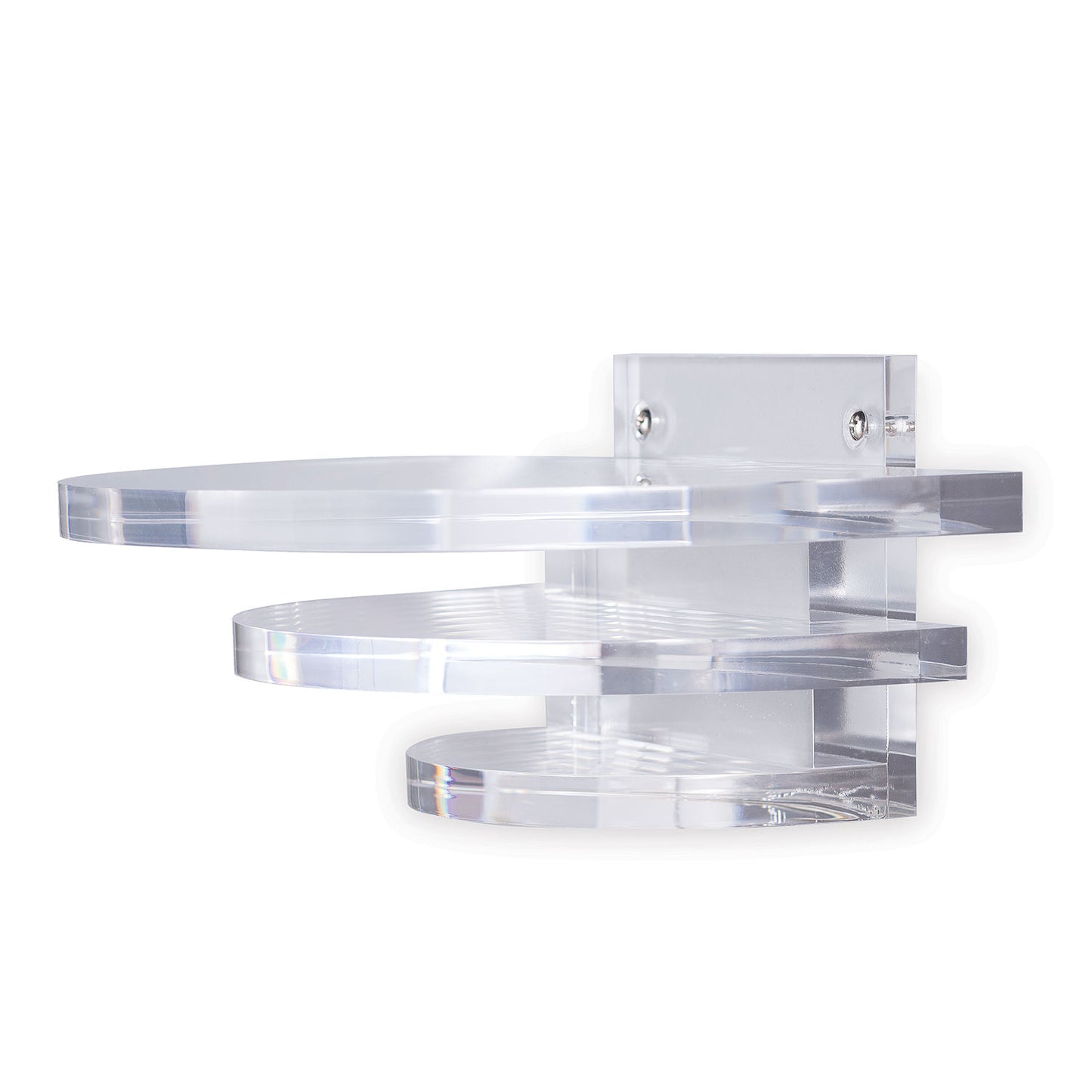 Deco Round Clear Lucite Shelf