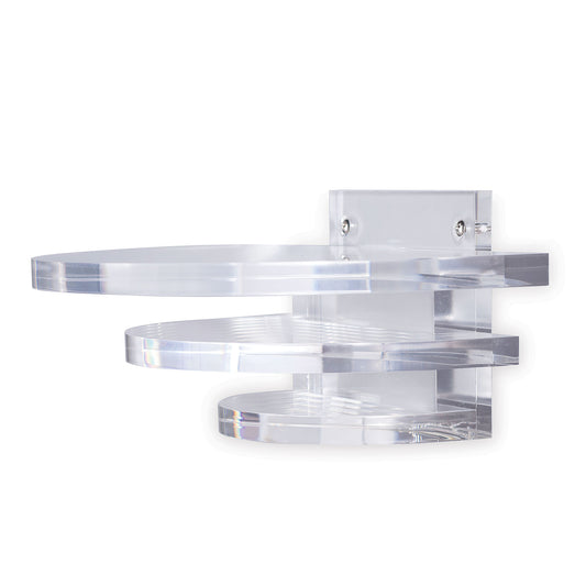 Deco Round Clear Lucite Shelf