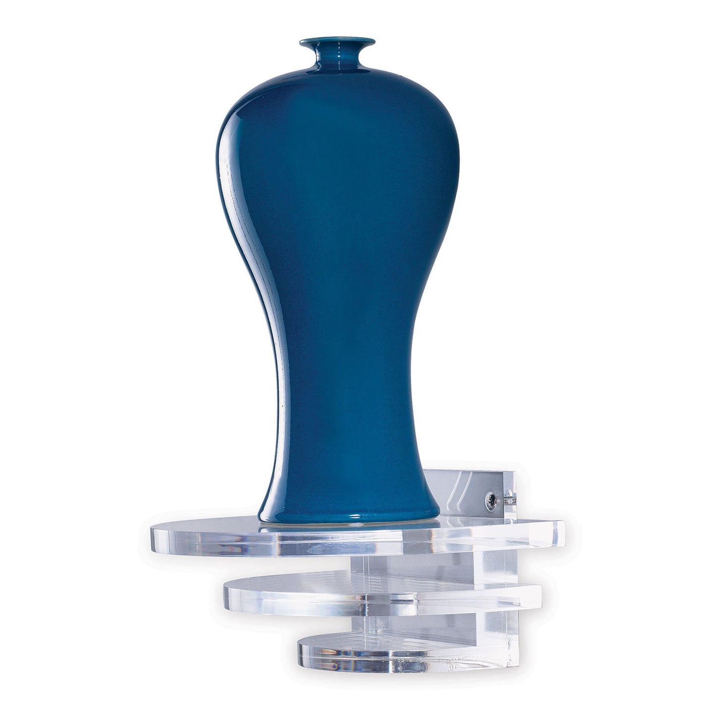 Deco Round Clear Lucite Shelf