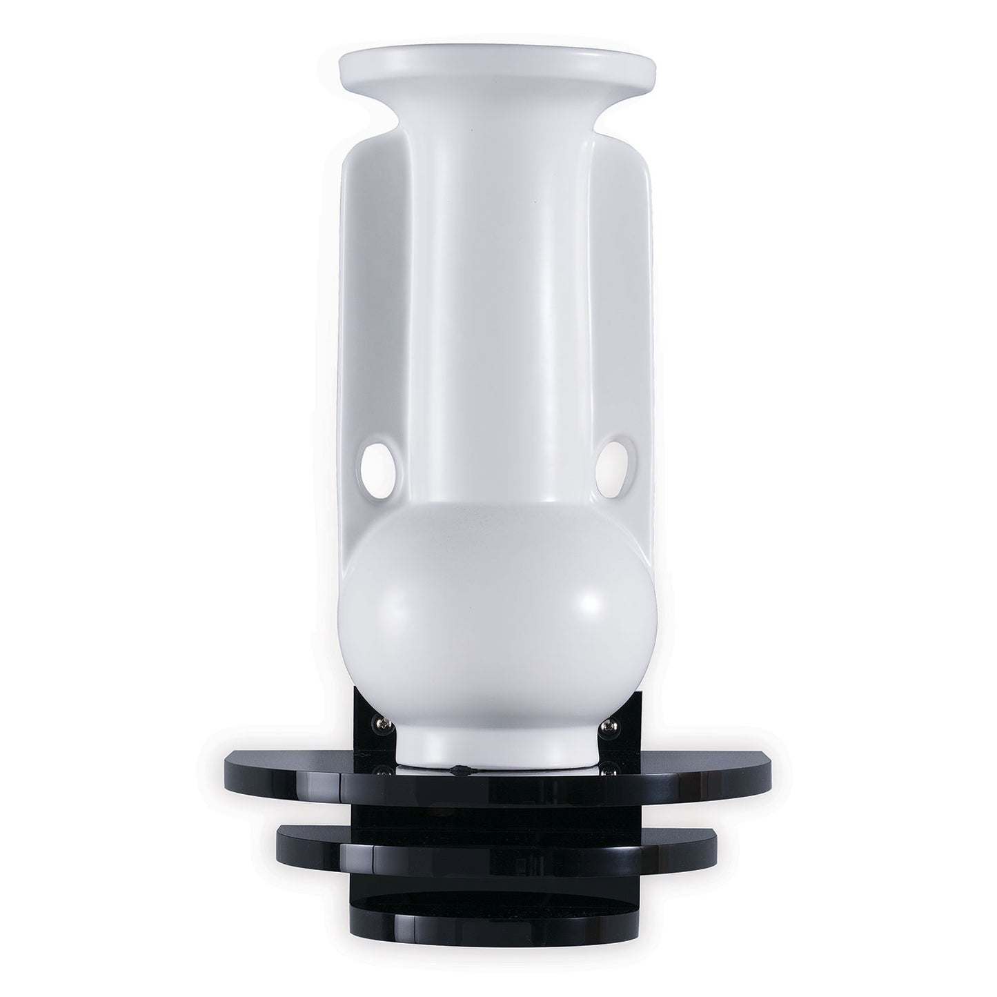 Deco Round Onyx Lucite Shelf