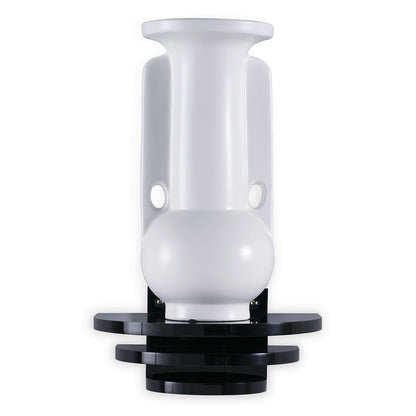 Deco Round Onyx Lucite Shelf