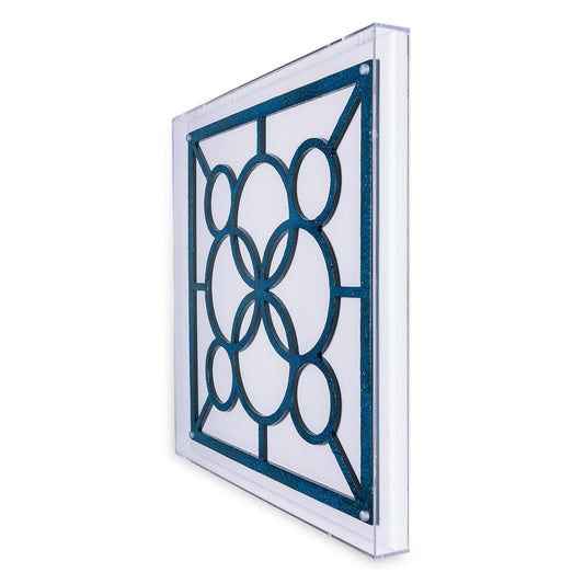 Layered Circles Blue