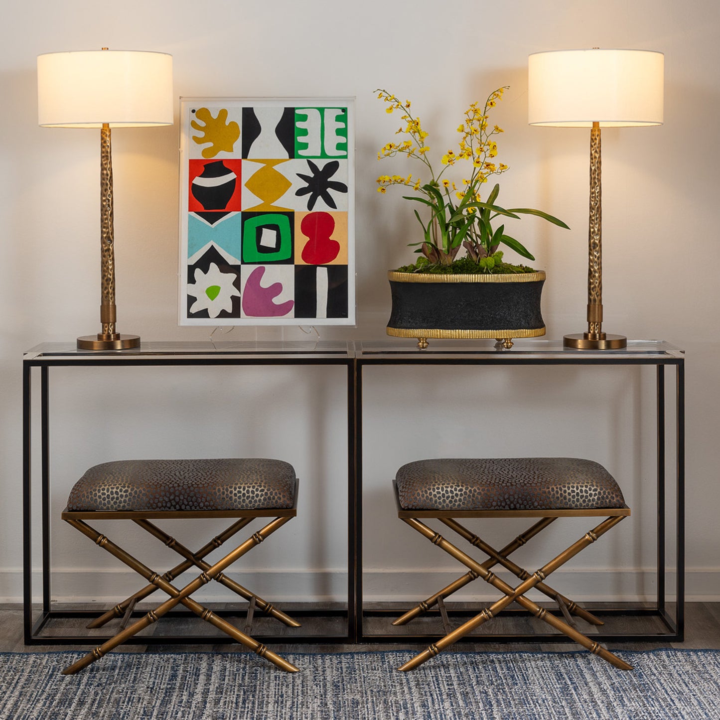 Lauderdale Brass Wayland Bench