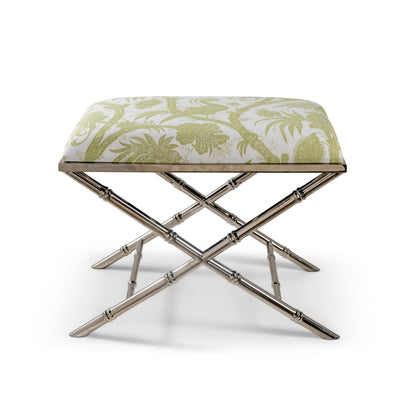 Lauderdale Nickel Balinese Peacock Pear Bench