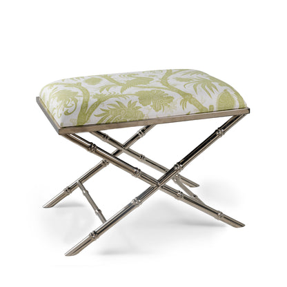 Lauderdale Nickel Balinese Peacock Pear Bench