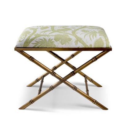 Lauderdale Brass Balinese Peacock Pear Bench