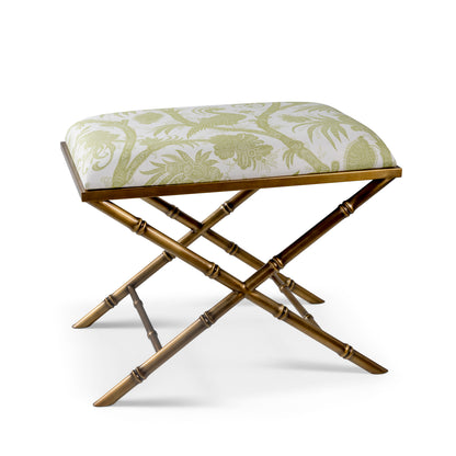 Lauderdale Brass Balinese Peacock Pear Bench