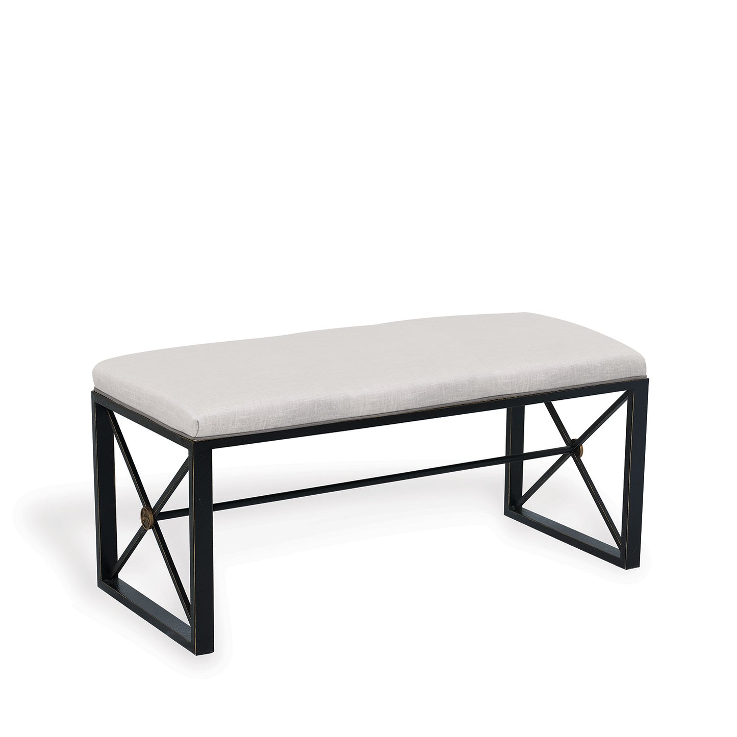 Medallion Black Double Bench