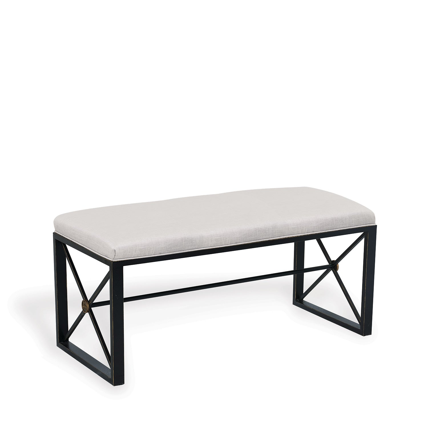 Medallion Black Double Bench