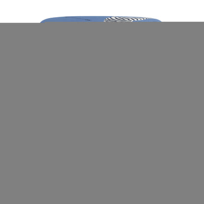 Medallion Black Zebra Blue Left Facing Bench