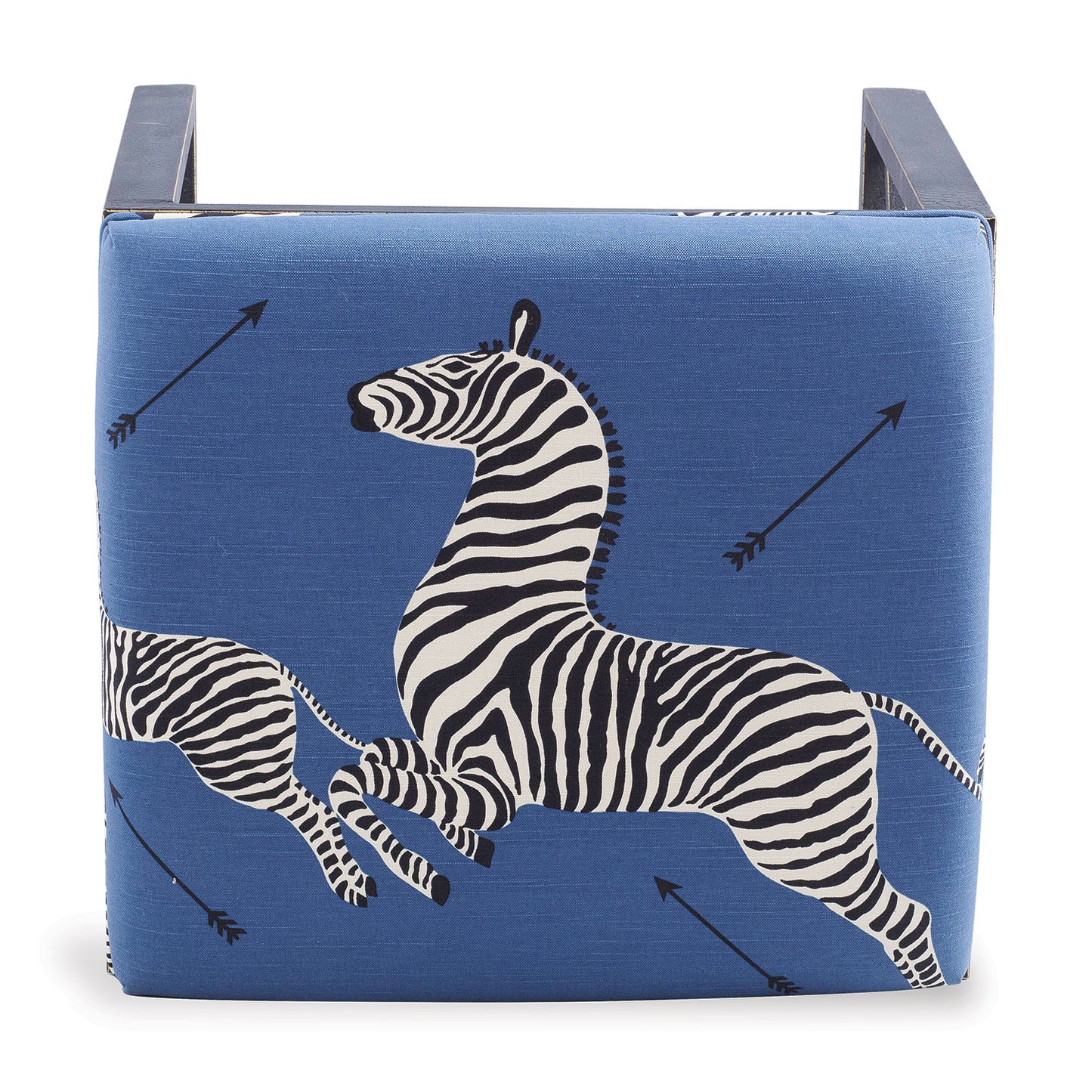 Medallion Black Zebra Blue Left Facing Bench